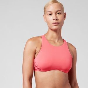 🧡 Athleta Maldives High Neck Bikini Top // Coral Petal